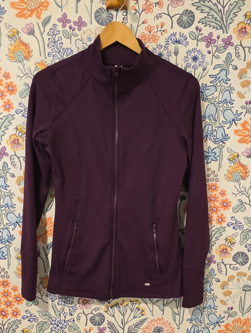 Marika Fitted Workout Jacket Plum Purple (Lulu Define Style) Size M